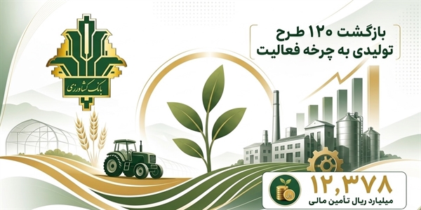 طی-چهار-ماه-نخست-سال-جاری-صورت-گرفت-بازگشت-۱۲۰-واحد-تولیدی-به-چرخه-فعالیت-با-تأمین-مالی-۱۲-هزار-میلیارد-ریالی-بانک-کشاورزی